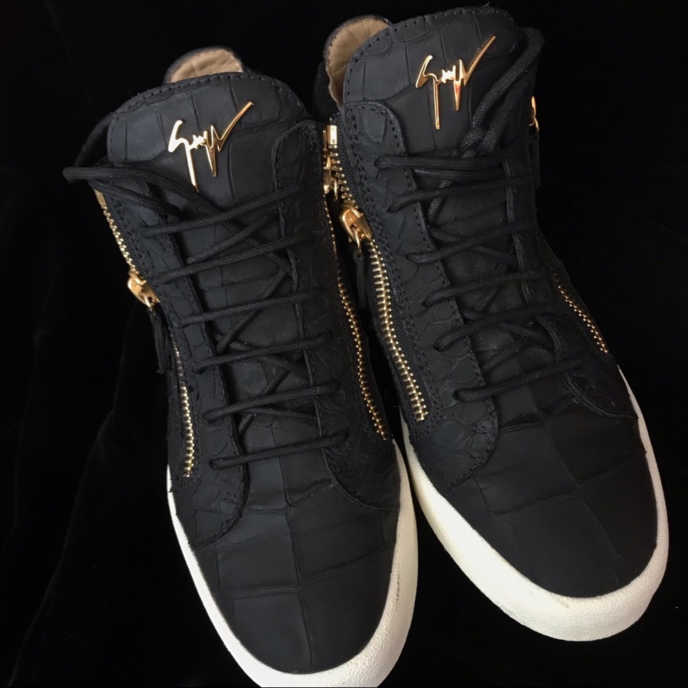 Giuseppe Zanotti Croc Python Embossed May Trainers - image 4